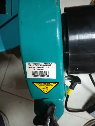 Triturador Forrageiro/Picador C/Motor Mono Gp-1500Abi-1 - Marca:GARTHEN