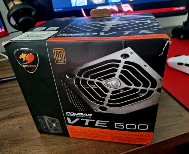 Fonte Cougar VTE 500 80Plus Bronze PFC Ativo