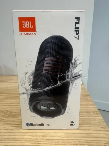 Jbl Flip 7 Bluetooth Prova D'água Caixa De Som Cor Preto
