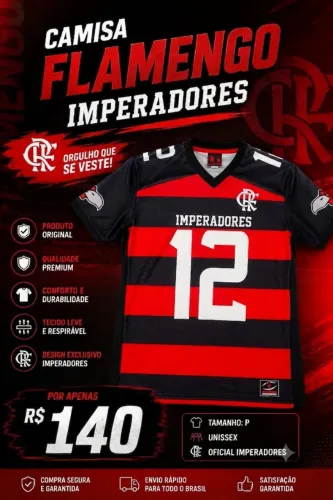 CAMISA DO FLAMENGO ORIGINAL/OFICIAL NOVA