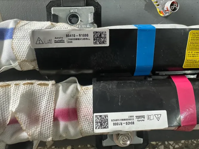 Par airbag cortina teto hb20 2020/2025 original autoliv