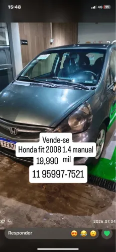 Honda Fit LX 1.4/ 1.4 Flex 8v/16v 5P Mec. 2008