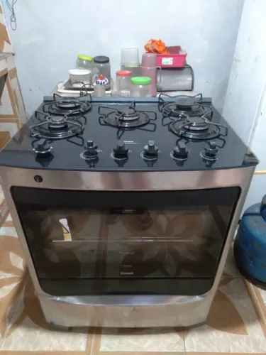 Fogão esmaltec mesa de vidro