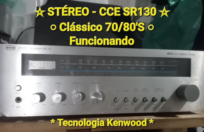 Reciver CCE SR130 - Clássico 70/80'S Funcionando tuuudo!