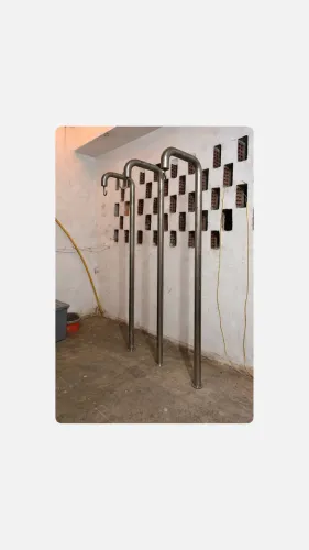 Gancheira / Pendurador em aço inox - industrial