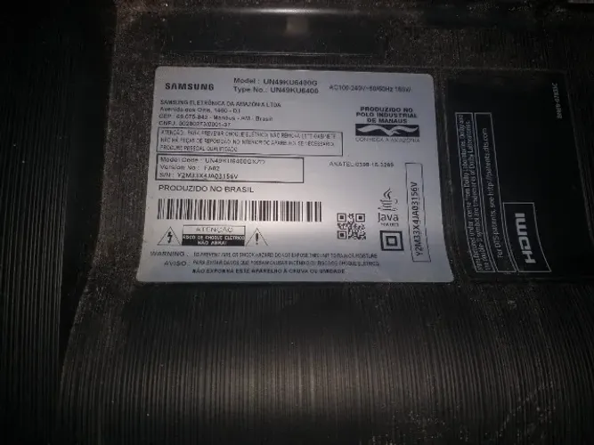 TV COMPLETA COM TELA QUEIMADA UN49KU6400G