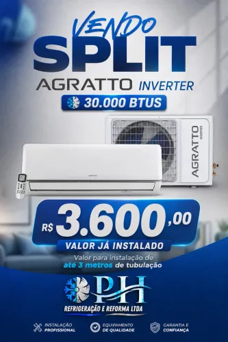 Split 30.000 Btus inverter