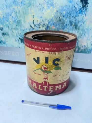 Lata antiga para coleção ou decoração anos 50
