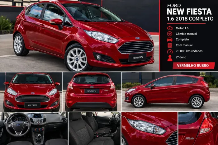 Ford Fiesta SE 1.6 16V Flex 5P 2018