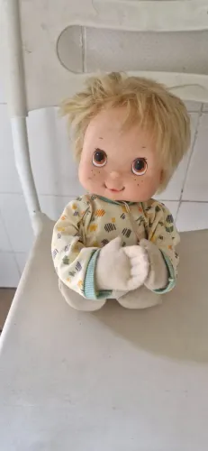 Boneco Bonzinho da icônica coleção Quero Bem da marca Estrela, famosa nos anos 80,