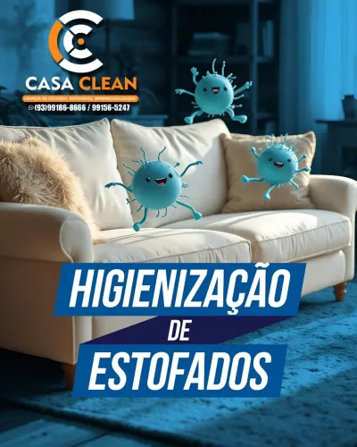 Higienização de estofados -atendimento rápido e preço justo - CASA CLEAN
