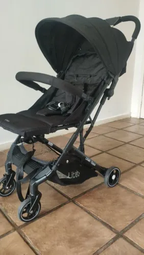 Carrinho de Passeio - Compacto - Multikids - Oppa Litet - De 0 a 15kg - Preto
