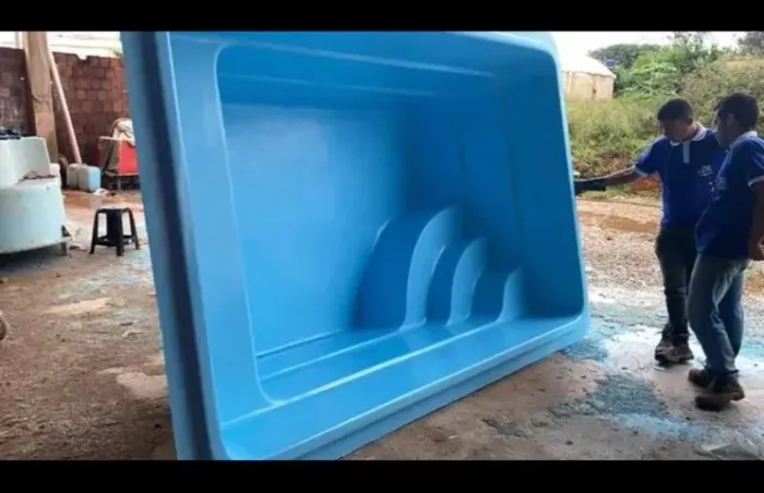 Pisicna de fibra 3x2 instalada