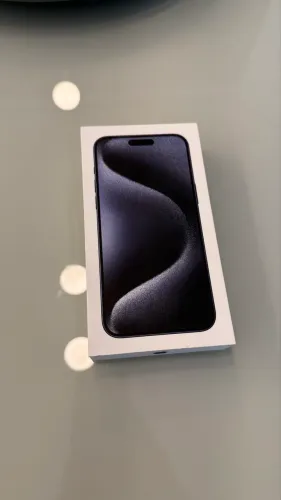 Caixa original iPhone 15 pro max azul