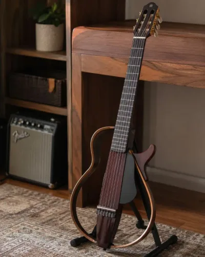 Violao Yamaha Silent Slg 200NW Mogno zerado