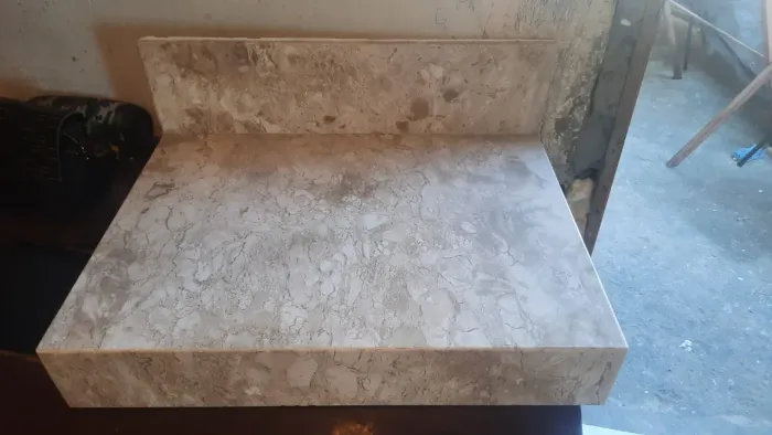 Pedra mármore com acabamentos 0,60x0,45 entrego