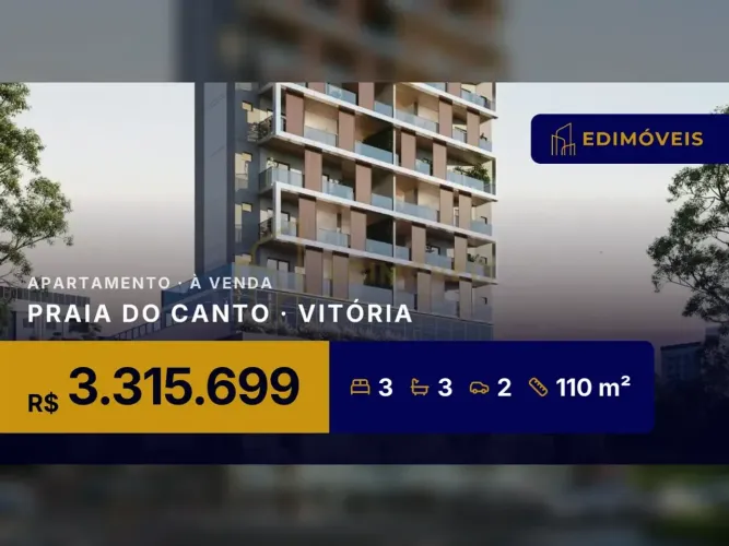 Descubra o charme da Praia do Canto: apartamento com suíte master e áreas verdes!