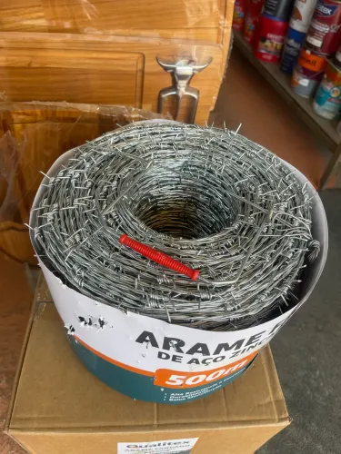 Arame farpado zincado 500m 