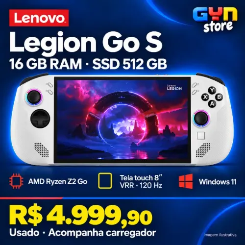 Lenovo Legion Go S Ryzen Z2 Go 16GB 512GB SSD 8" Branco