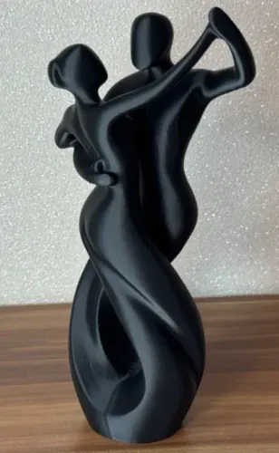 Escultura Decorativa Casal Dançando Valsa - Design Abstrato Moderno Impressão 3D