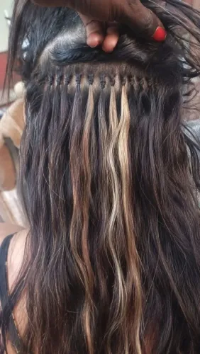 Mechas luzes com megahair