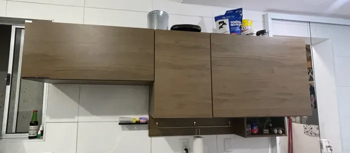 Armário de cozinha marrom. Novo!!