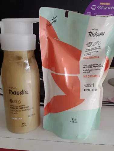 Kit hidratante e refil Macadâmia Natura Tododia