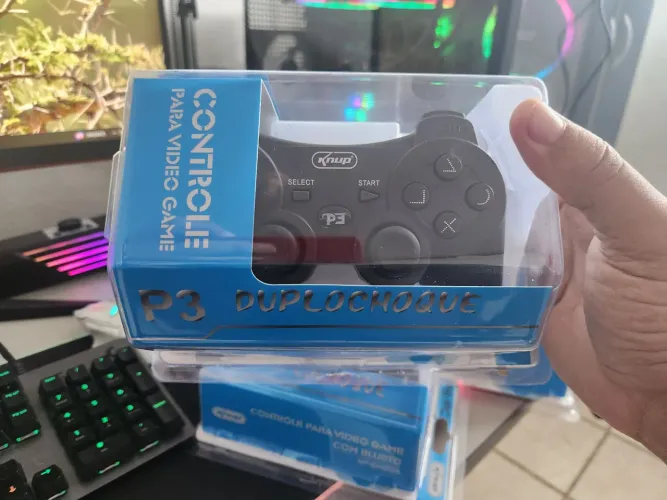 Controle PS3 e PC novo