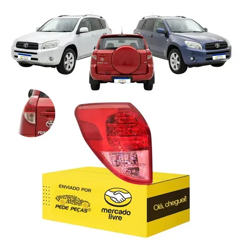 Lanterna Sinaleira Toyota Rav4 2006 07 2008 C/led Le Esquerdo/motorista Cristal
