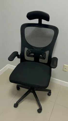 Cadeira de Escritório Ergonômica Presidente Tela Mesh com Apoio Lombar