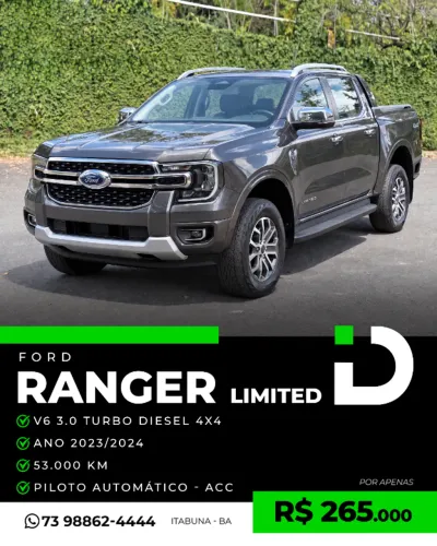 Ford Ranger Limited 3.0 V6 4X4 CD TB Die. AUT 2024