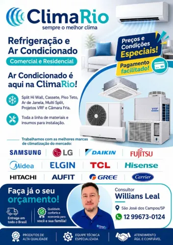 Ar Condicionado Frio e Quente/Frio BARATO! A partir de R$ 1.500!