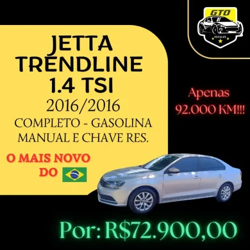 Volkswagen Jetta Trendline 1.4 TSI 16V 4P Aut. 2016