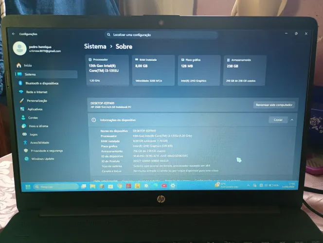Notebook HP (Vendo ou Troco)