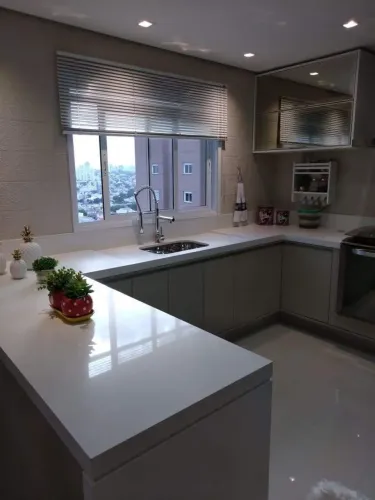 Bancada cozinha Quartzo Granitoos 