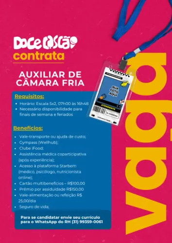 AUXILIAR DE CAMARA FRIA