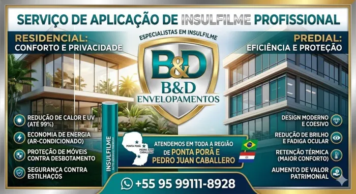 Envelopamento e Insulfilm 