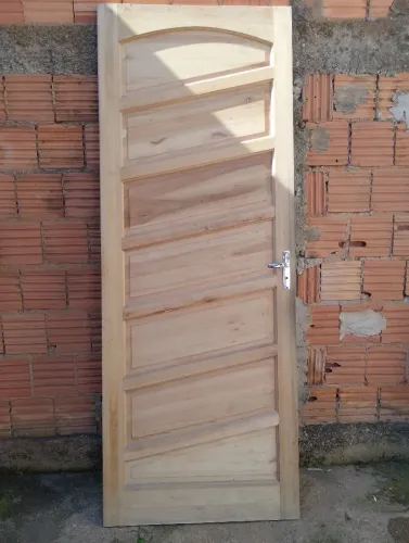 Porta de madeira pura 80 cm