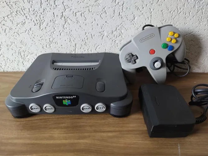 NINTENDO 64 NACIONAL PLAYTRONIC CAIXA COMPLETO