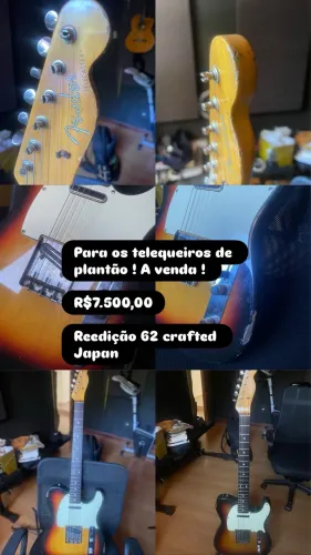 Guitarra Fender Telecaster Crafted Japan reedição 62