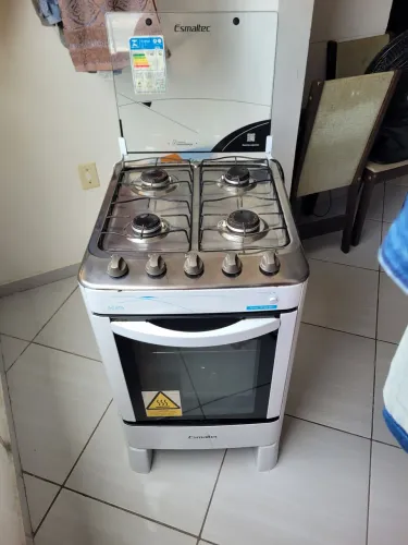 FOGÃO 4 BOCAS ESMALTEC ÁGATA - BRANCO - ÓTIMO ESTADO 