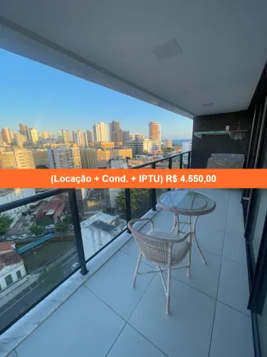Apartamento para Locação na Barra, Salvador-BA! 1 quarto, 1 sala, 1 banheiro, 1 vaga de ga