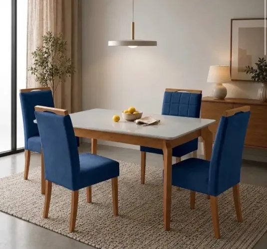 Conjunto de Jantar Bellagio 4 Lugares