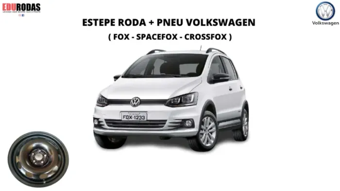 Roda + Pneu S/Novo Volkswagen SpaceFox Step Original 
