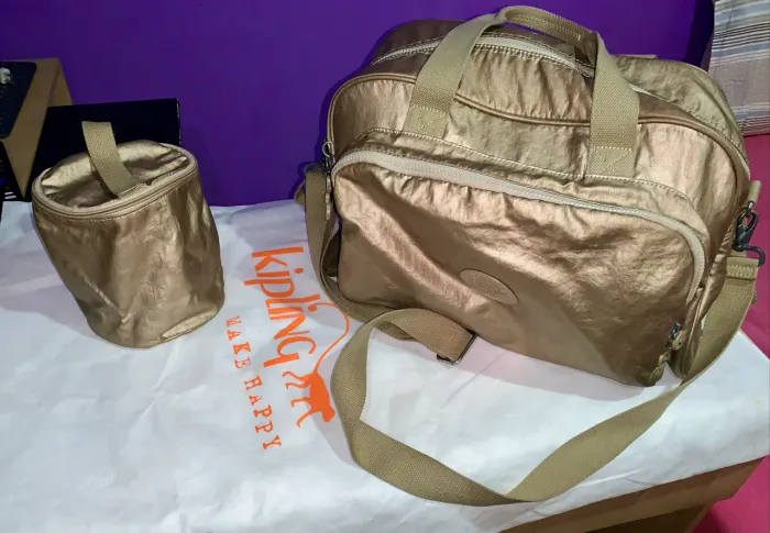 Bolsa Maternidade Kipling Camama + porta mamadeira