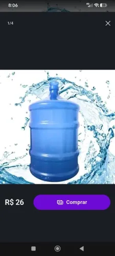 Garrafão Água mineral 20l
