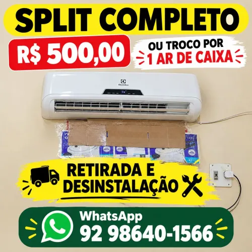 Split venda ou troca. Precisa desinstalar. Centro 