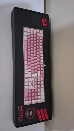 Teclado rosa redragon 