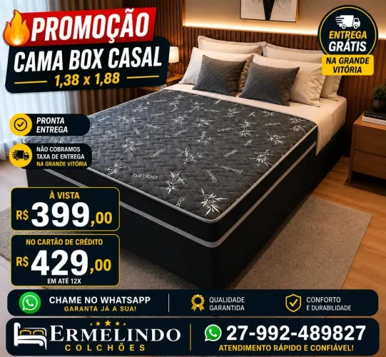 Cama box acoplada casal super promoção frete gratis