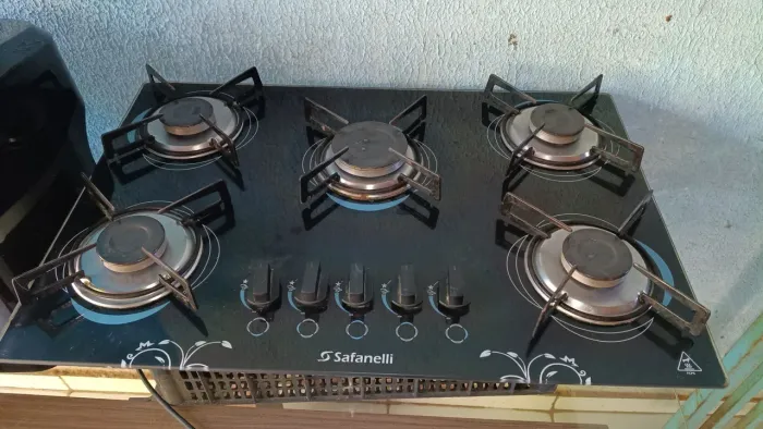 Fogão cooktop 5 bocas semplice safanelli